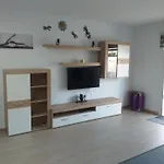 Only Sofa Bed In The Living Room, Shared Bathroom