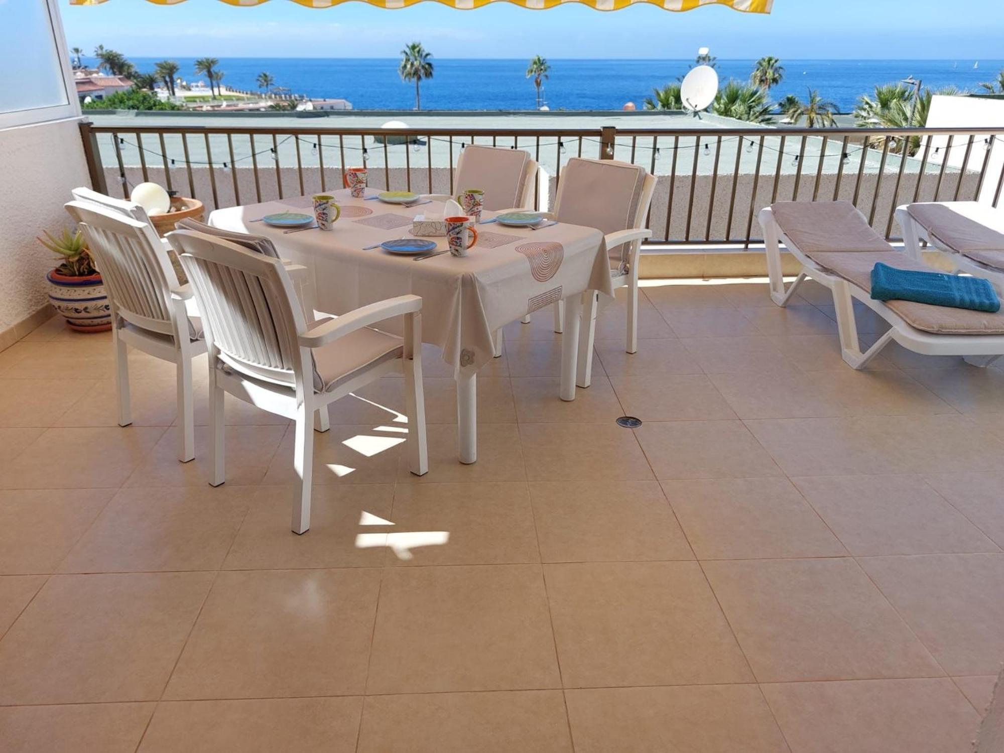 Ocean View, Grosse Sonnenterrasse, Meerblick, Tamara Komplex, Teneriffa Sued, Gigantes, 500m Strand, Pool, 300m Zum Ort, Ruhig